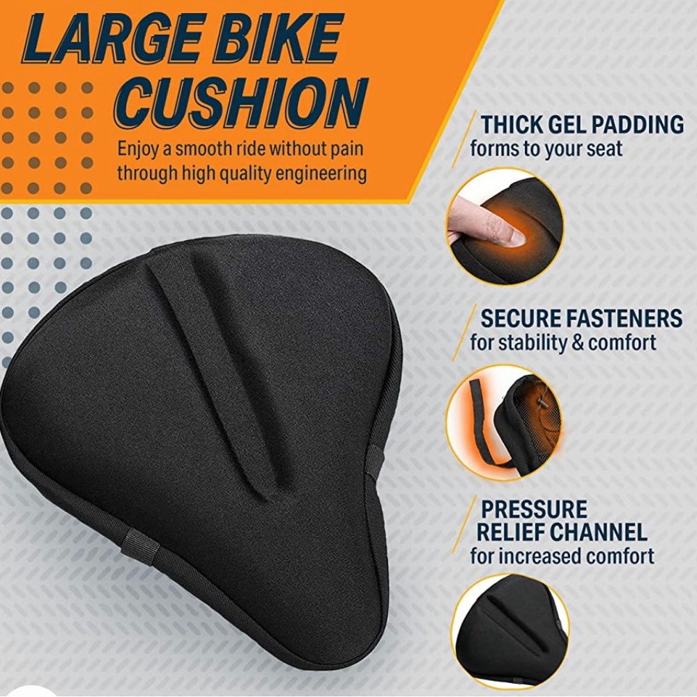 Large gel bike cushion (peloton, etc.)